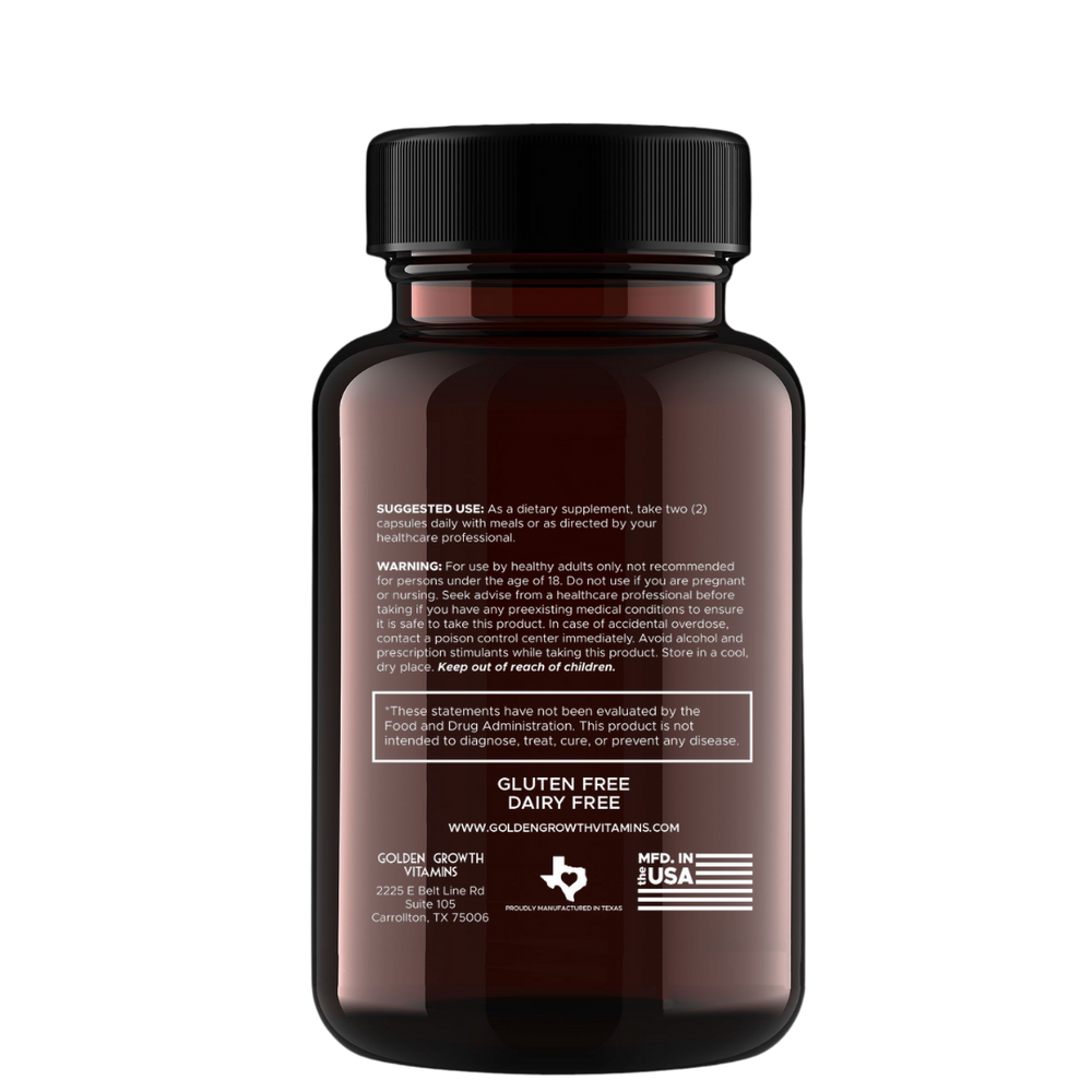 
                  
                    Hair Vitamin + Immune Support Back of Bottle
                  
                